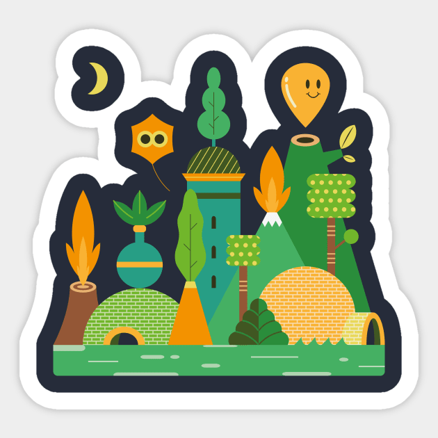 Igloo Island Sticker by Léo Alexandre